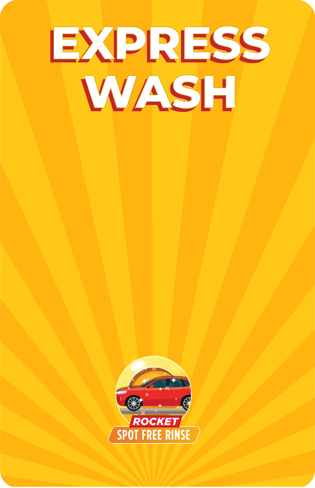 Rocket Wash Pricing Plan Graphic with feature icons at Andermatt