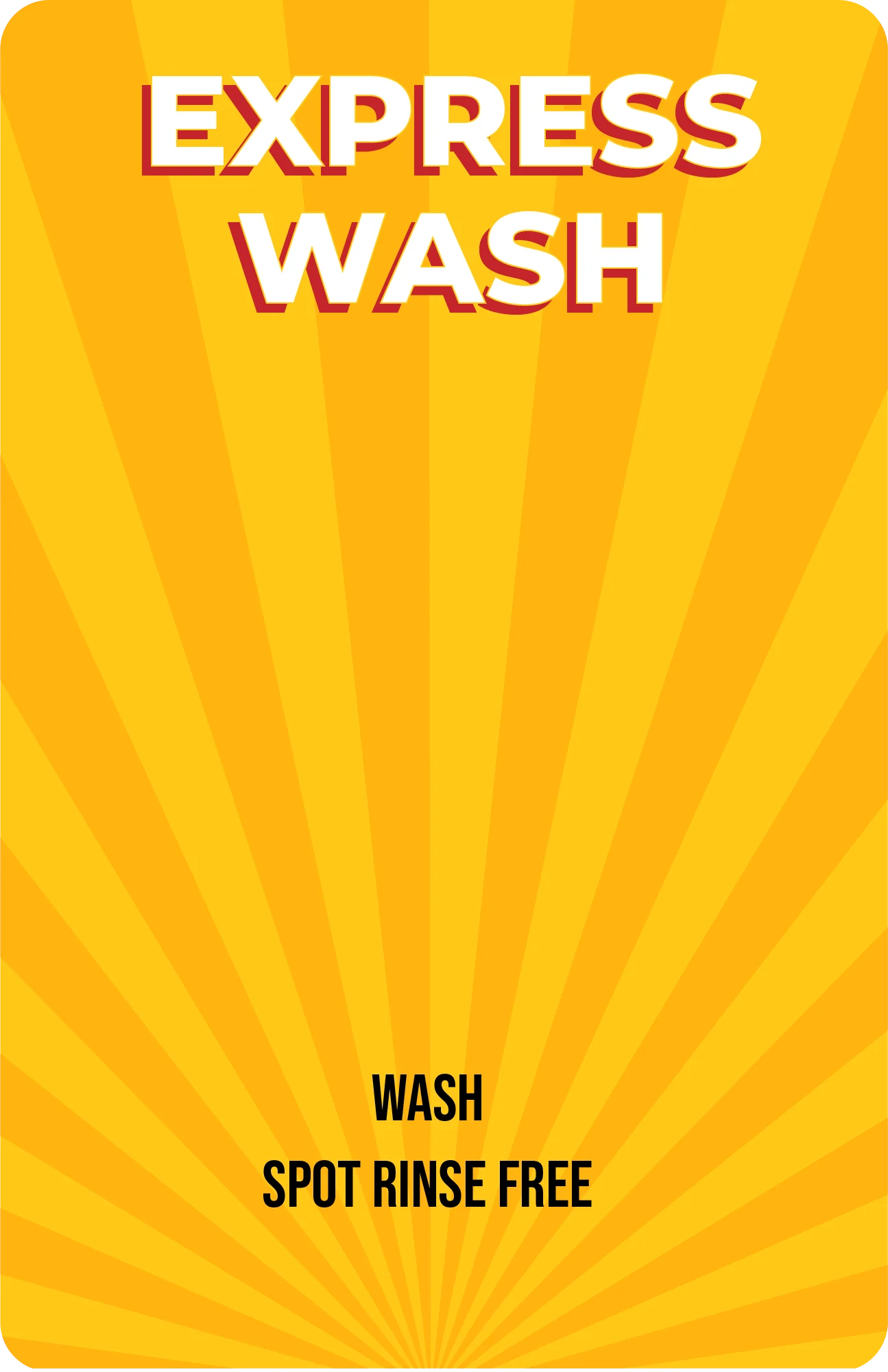 Rocket Wash Pricing Plan Graphic with feature icons at Andermatt