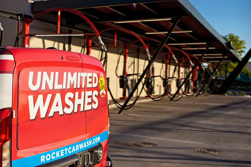 Unlimited washes at Rocket Carwash